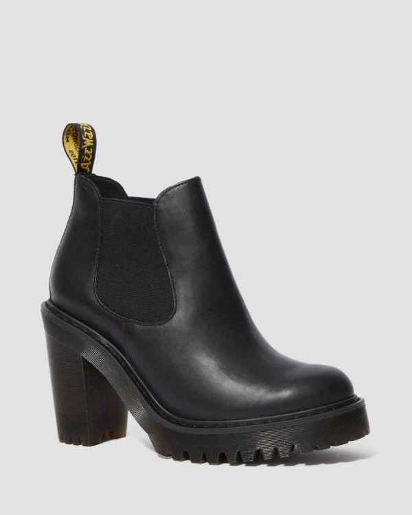 Botas Chelsea Dr Martens Hurston Cuero Heeled Para Mujer DR6896B